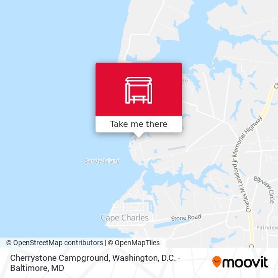 Mapa de Cherrystone Campground
