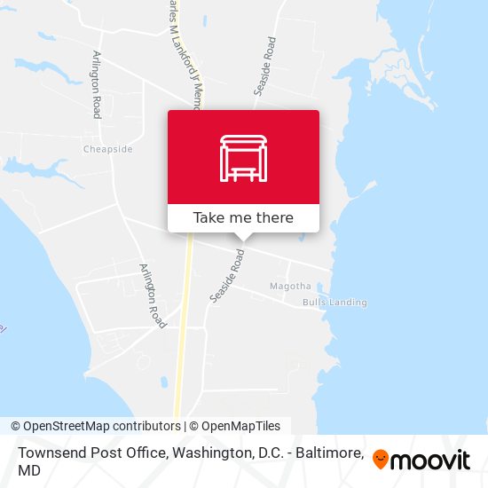 Townsend Post Office map