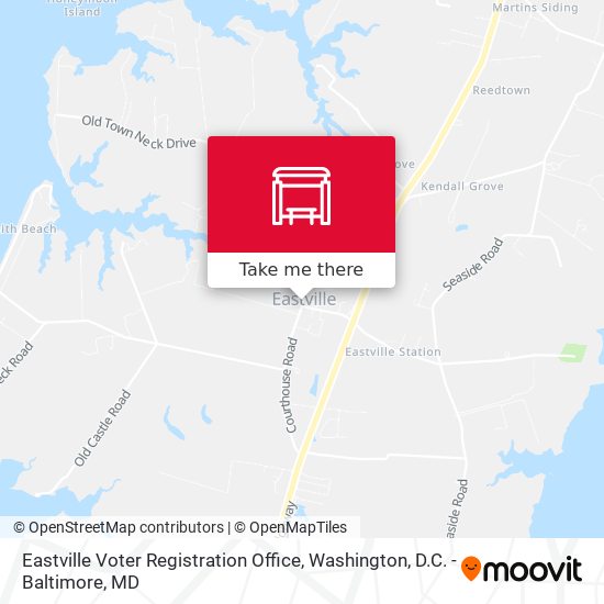 Mapa de Eastville Voter Registration Office
