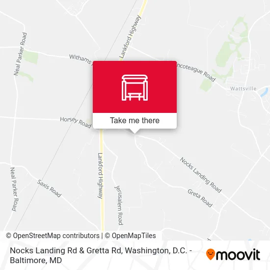 Nocks Landing Rd & Gretta Rd map