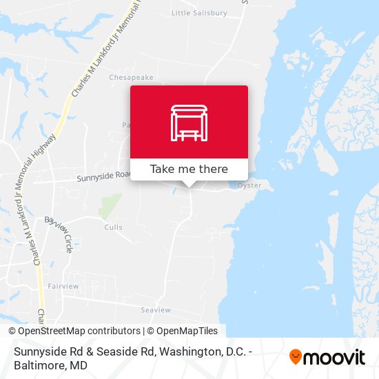 Sunnyside Rd & Seaside Rd map