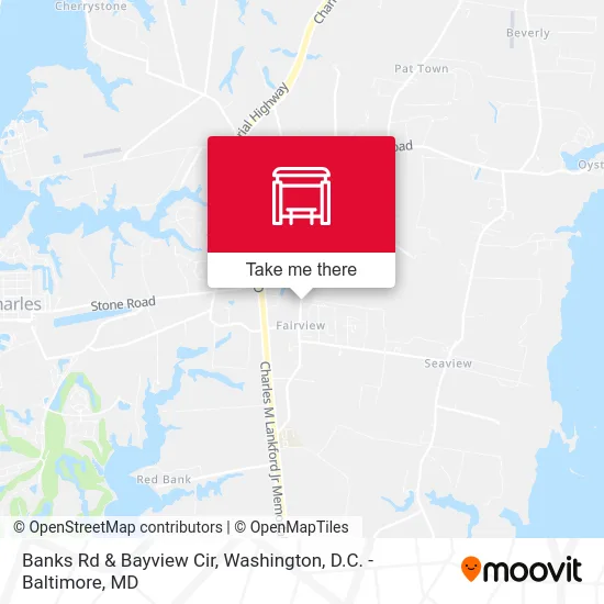 Banks Rd & Bayview Cir map