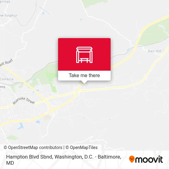 Hampton Blvd Sbnd map