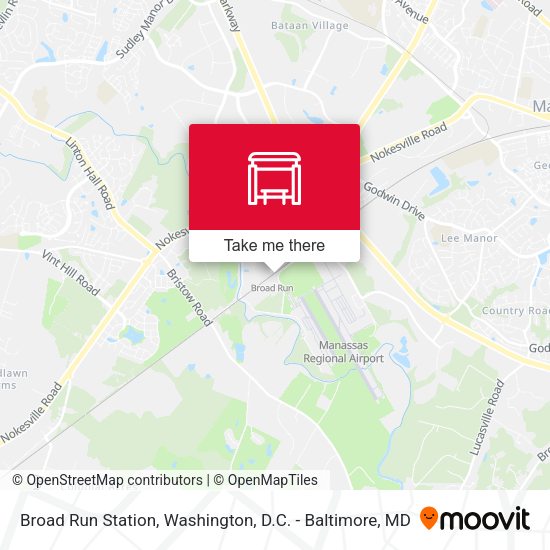 Broad Run Station map