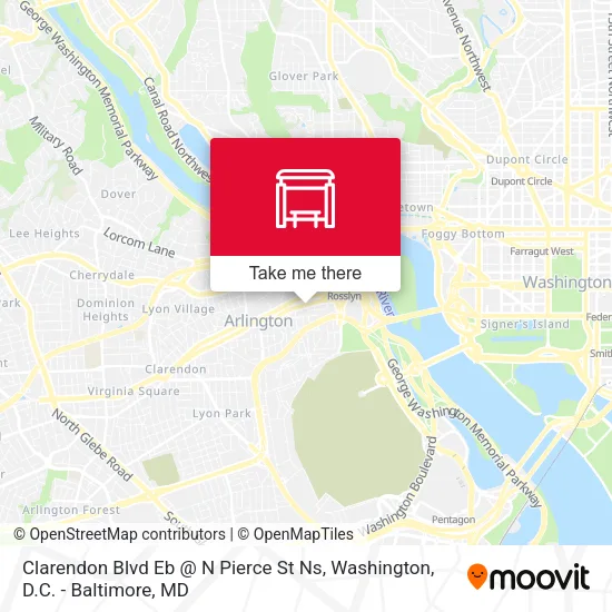 Clarendon Blvd Eb @ N Pierce St Ns map