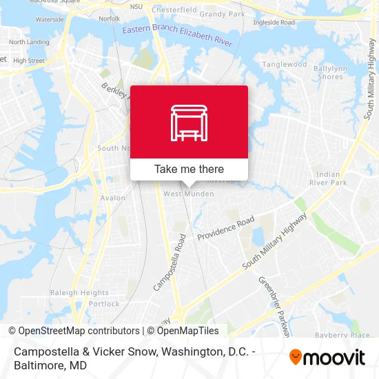 Campostella & Vicker Snow map