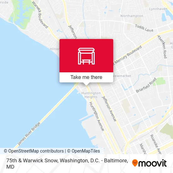 75th & Warwick Snow map