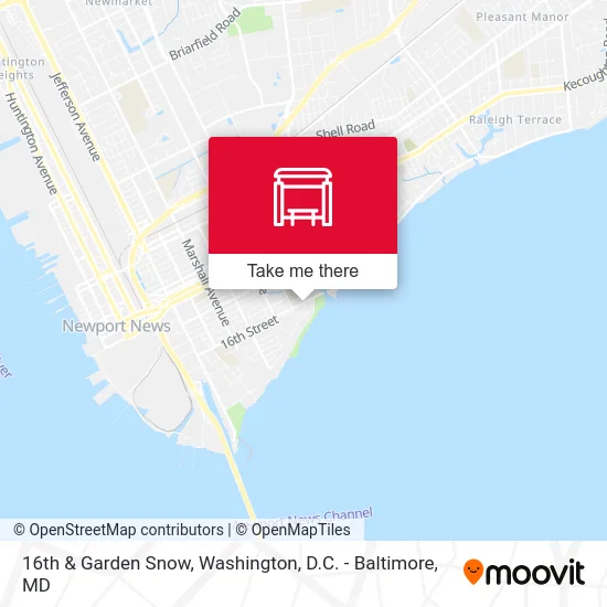 16th & Garden Snow map