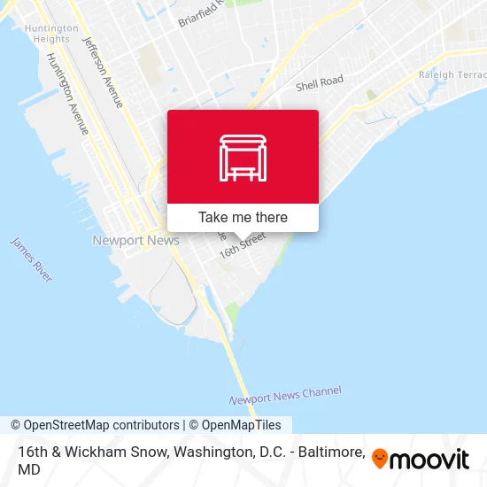 16th & Wickham Snow map