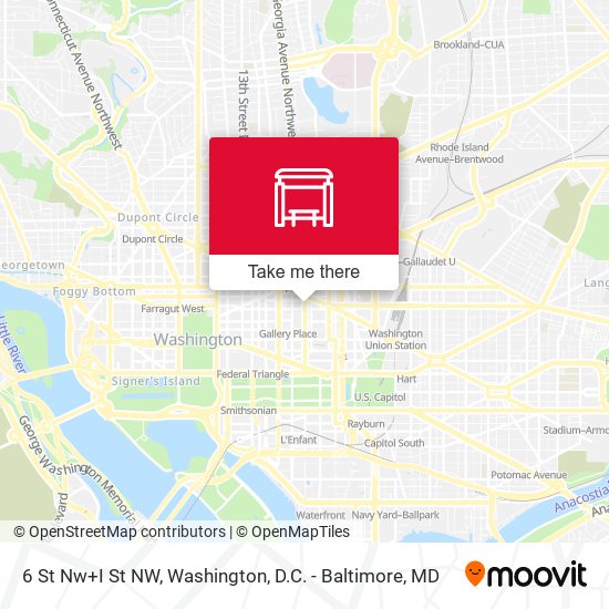 6 St Nw+I St NW map