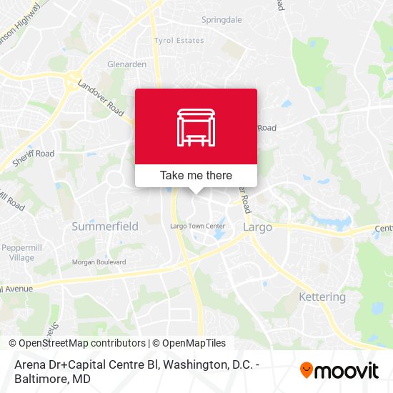 Arena Dr+Capital Centre Bl map