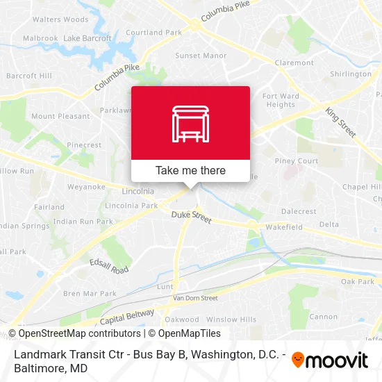 Mapa de Landmark Transit Ctr - Bus Bay B