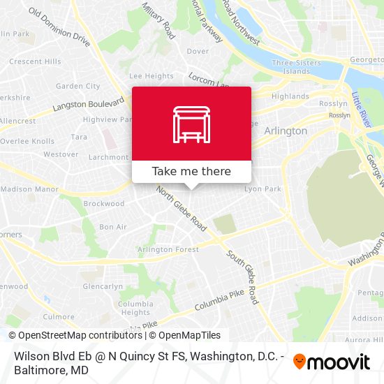 Wilson Blvd Eb @ N Quincy St FS map