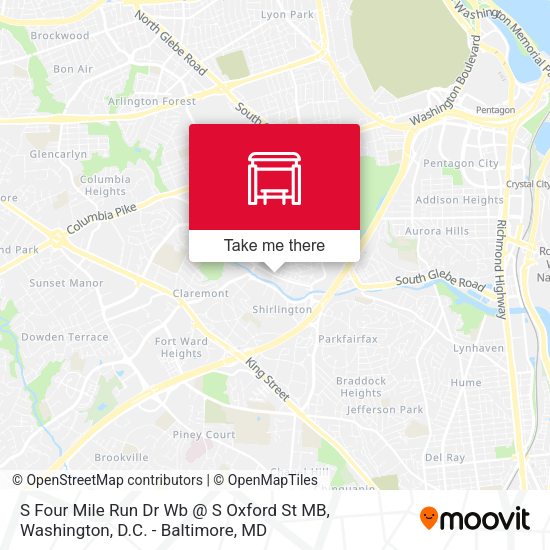 S Four Mile Run Dr Wb @ S Oxford St MB map
