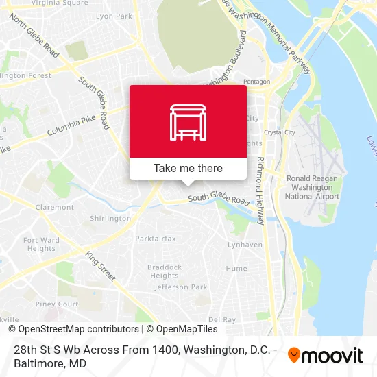 28th St S Wb Across From 1400 map