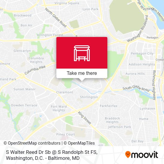 S Walter Reed Dr Sb @ S Randolph St FS map