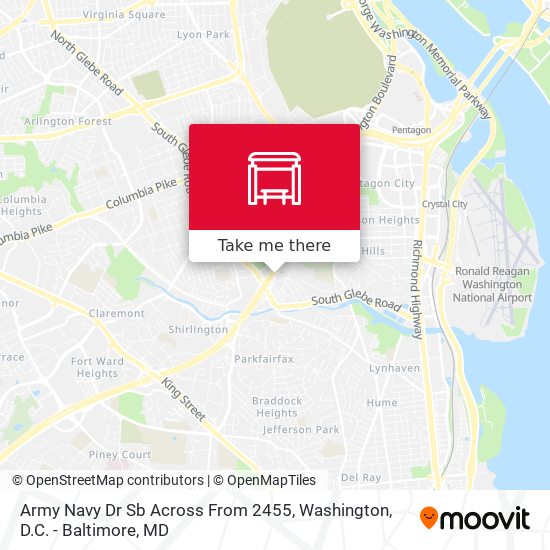 Mapa de Army Navy Dr Sb Across From 2455