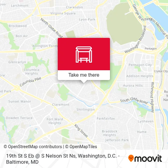 19th St S Eb @ S Nelson St Ns map