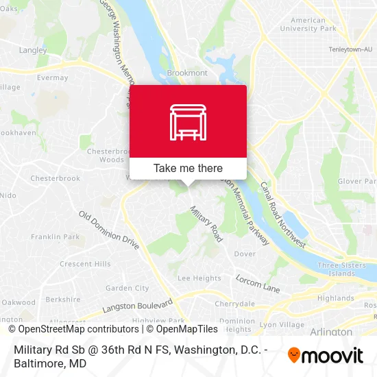 Military Rd Sb @ 36th Rd N FS map