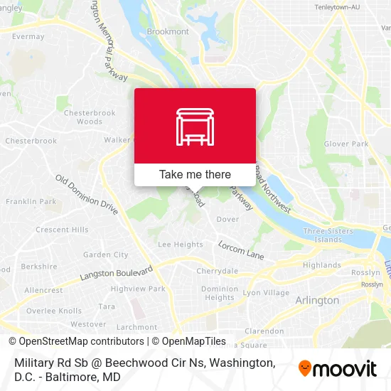 Military Rd Sb @ Beechwood Cir Ns map