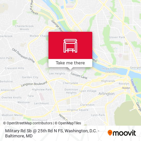 Military Rd Sb @ 25th Rd N FS map