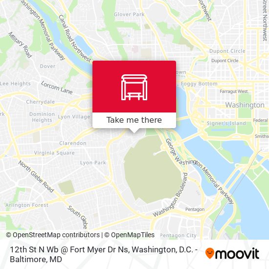 12th St N Wb @ Fort Myer Dr Ns map