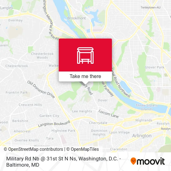 Military Rd Nb @ 31st St N Ns map