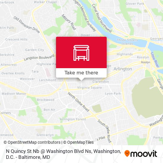 N Quincy St Nb @ Washington Blvd Ns map