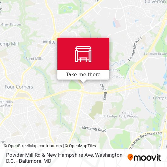 Mapa de Powder Mill Rd & New Hampshire Ave