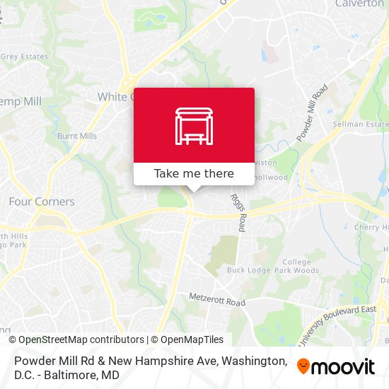 Mapa de Powder Mill Rd & New Hampshire Ave