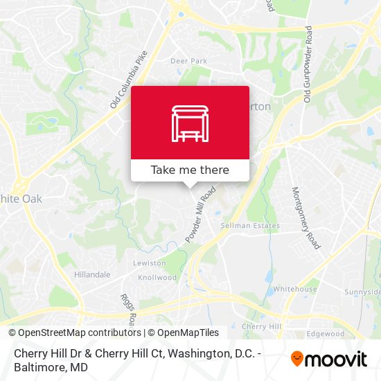 Cherry Hill Dr & Cherry Hill Ct map