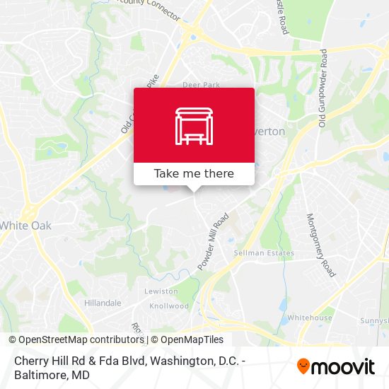 Cherry Hill Rd & Fda Blvd map