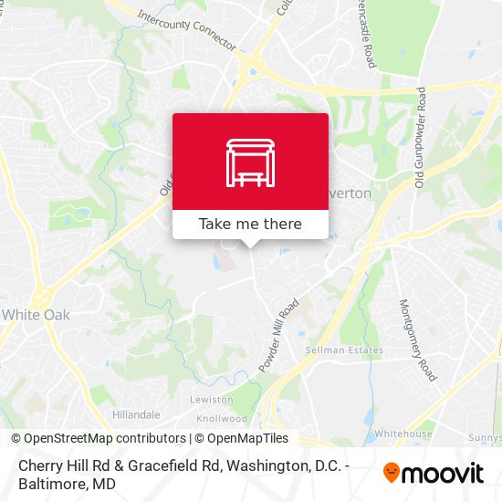 Cherry Hill Rd & Gracefield Rd map