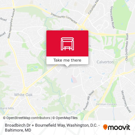 Broadbirch Dr + Bournefield Way map