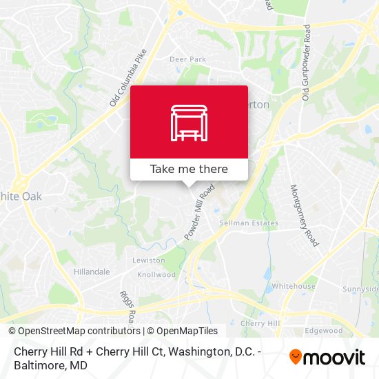 Cherry Hill Rd + Cherry Hill Ct map