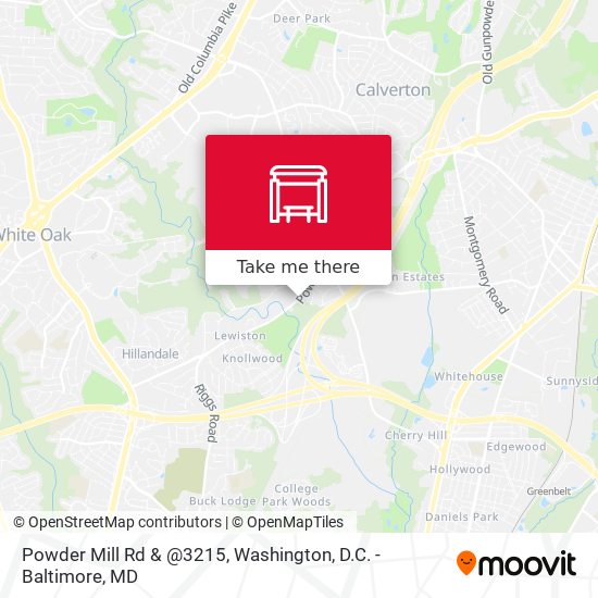 Mapa de Powder Mill Rd & @3215