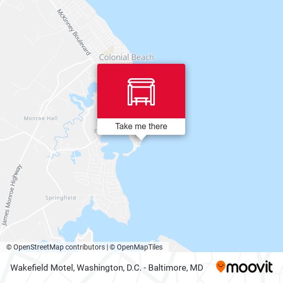 Mapa de Wakefield Motel