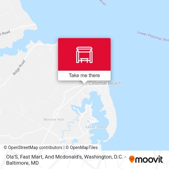Mapa de Ola'S, Fast Mart, And Mcdonald's