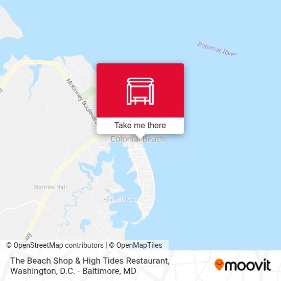 The Beach Shop & High Tides Restaurant map
