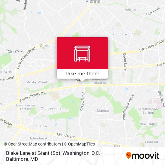 Blake Lane at Giant (Sb) map