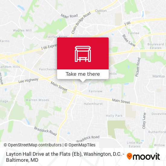 Mapa de Layton Hall Drive at the Flats (Eb)