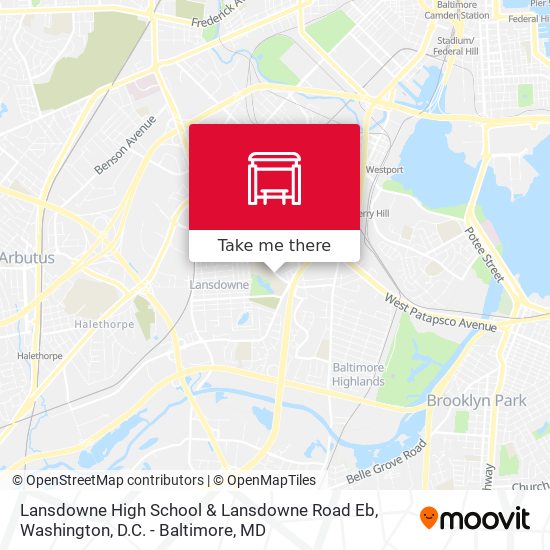 Mapa de Lansdowne High School & Lansdowne Road Eb