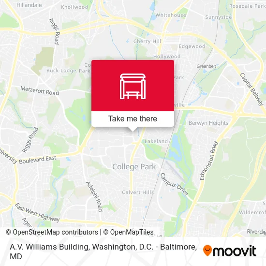 A.V. Williams Building map