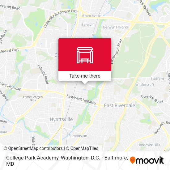 College Park Academy map