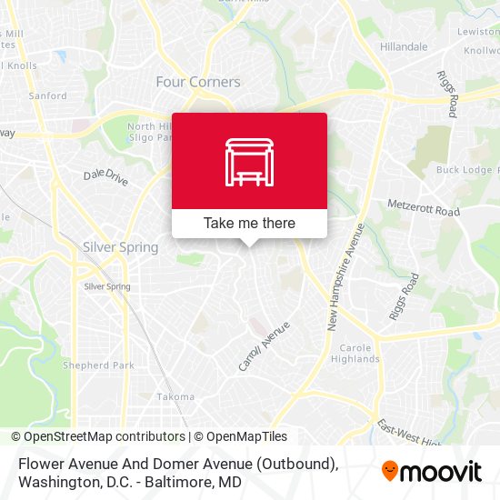 Flower Avenue And Domer Avenue (Outbound) map