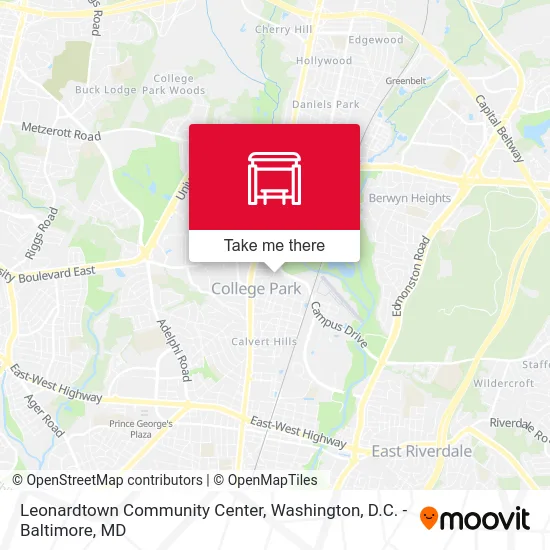 Leonardtown Community Center map