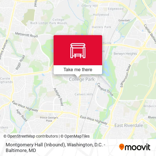 Montgomery Hall (Inbound) map