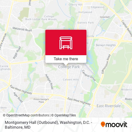 Montgomery Hall (Outbound) map