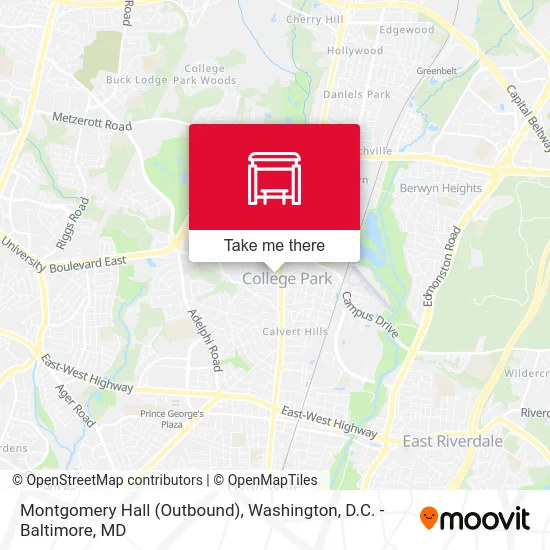 Montgomery Hall (Outbound) map