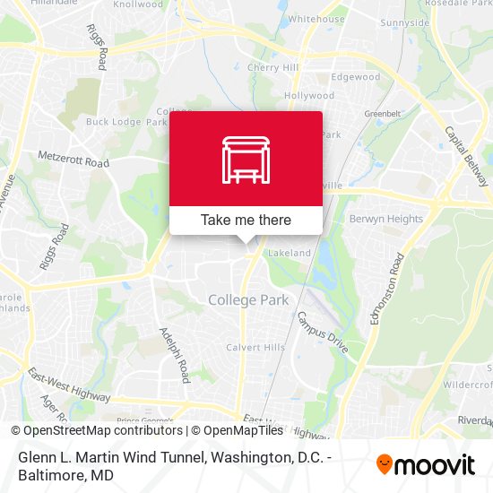 Glenn L. Martin Wind Tunnel map